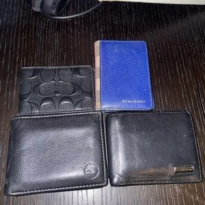 Coach Timberland Calvin Klein Burberry Wallet Bundle